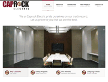 Tablet Screenshot of caprockelectric.com